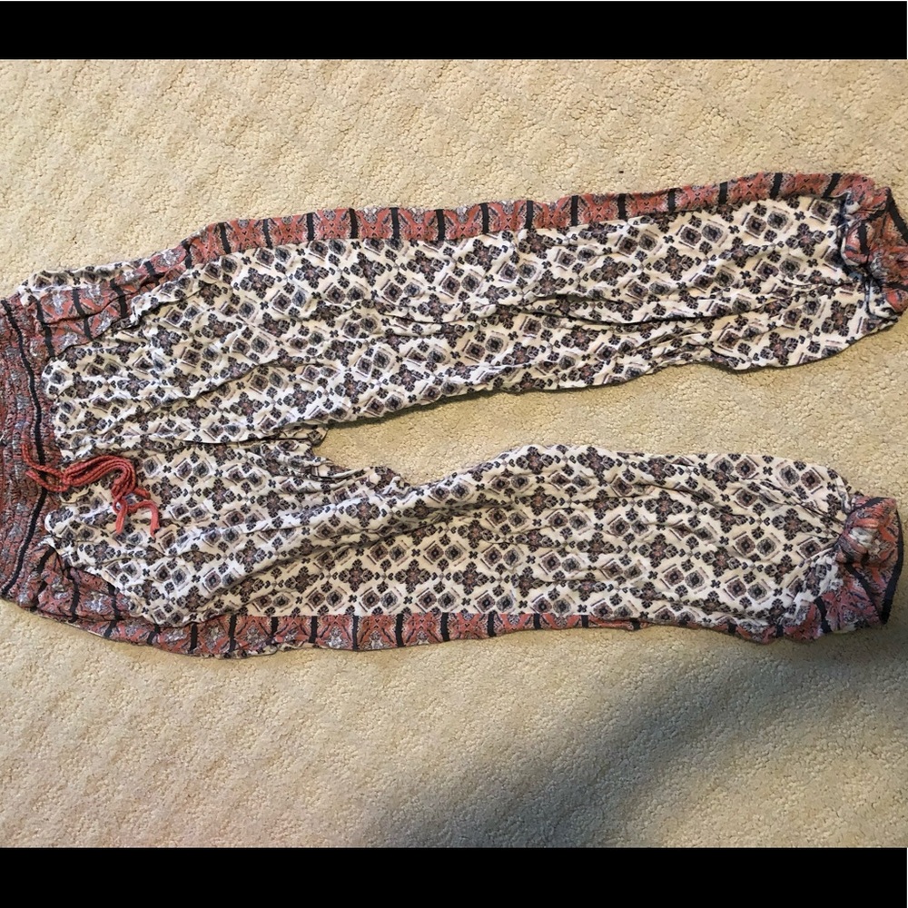 American eagle pink flow pants